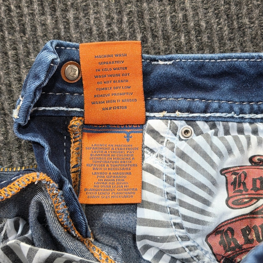 Rock Revival Ankle Skinny Jeans Womens 23 Blue Excellent Sundee Distressed - Picture 14 of 16